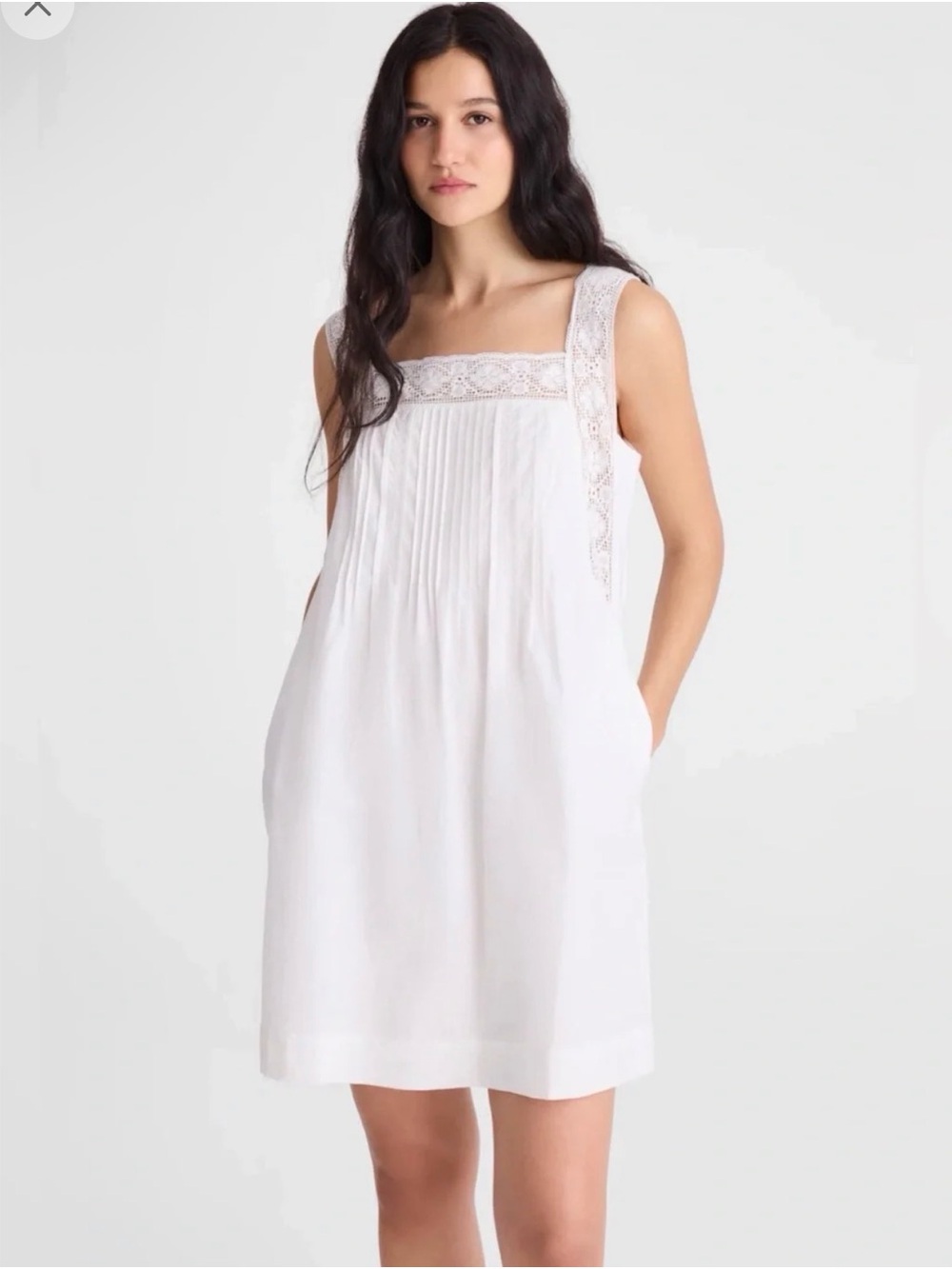 Madewell The Sophie Mini Dress White Lace Crochet... XL